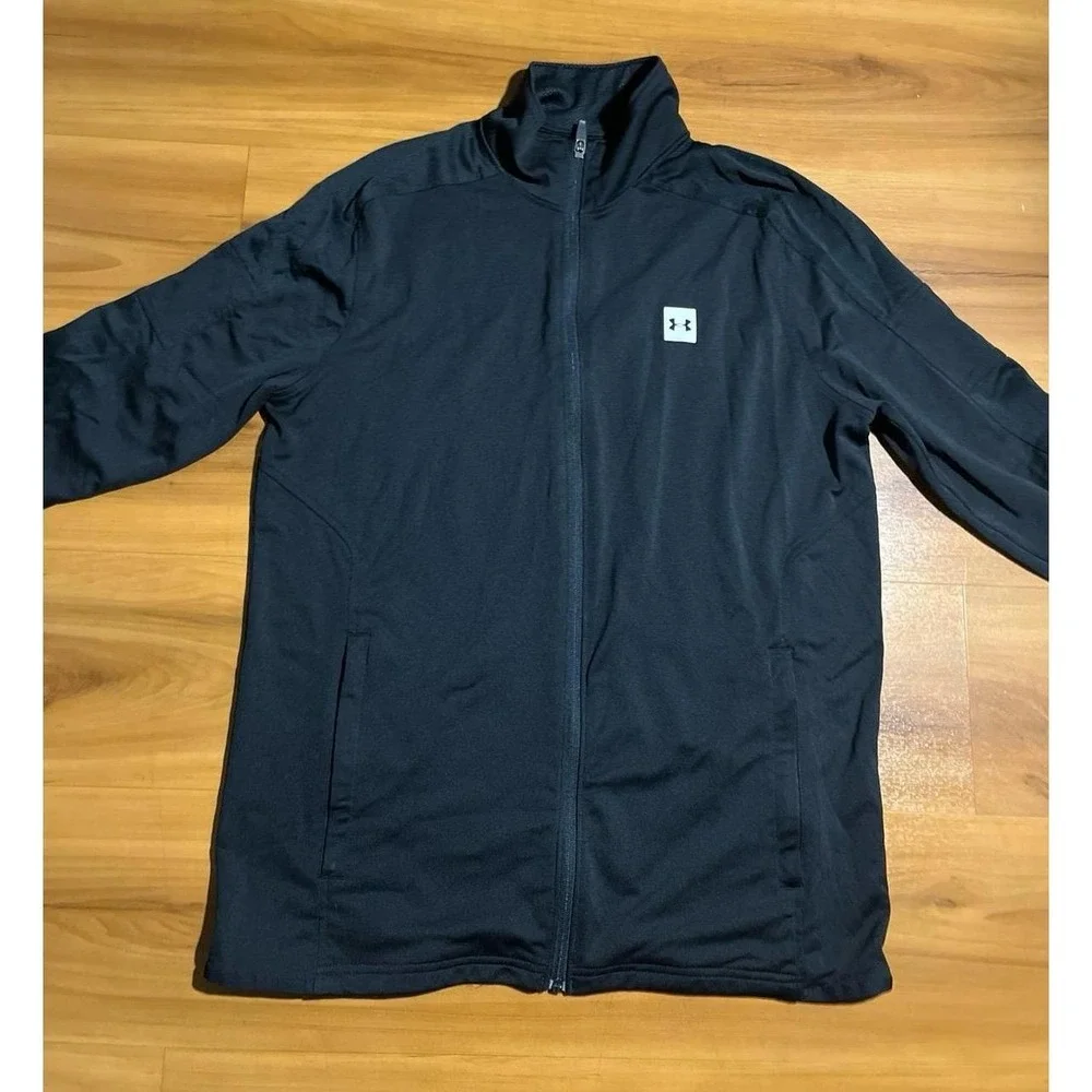 Mens Under Armour Fitted Full Zip Performance Active Athletic Pocket Jacket